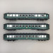 Coffret 3 voitures I2 B11 verte toit noir, SNCB, Ep. IIIc - LS MODELS 42102 - HO 1/87