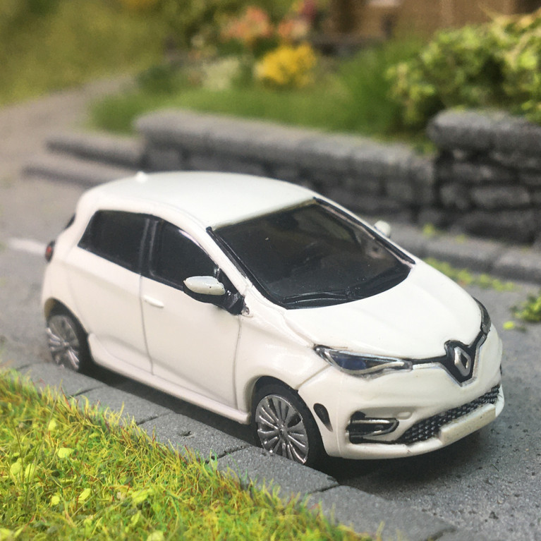 Renault Zoé, phase 2, blanc, 2019 - SAI 7600 - HO 1/87