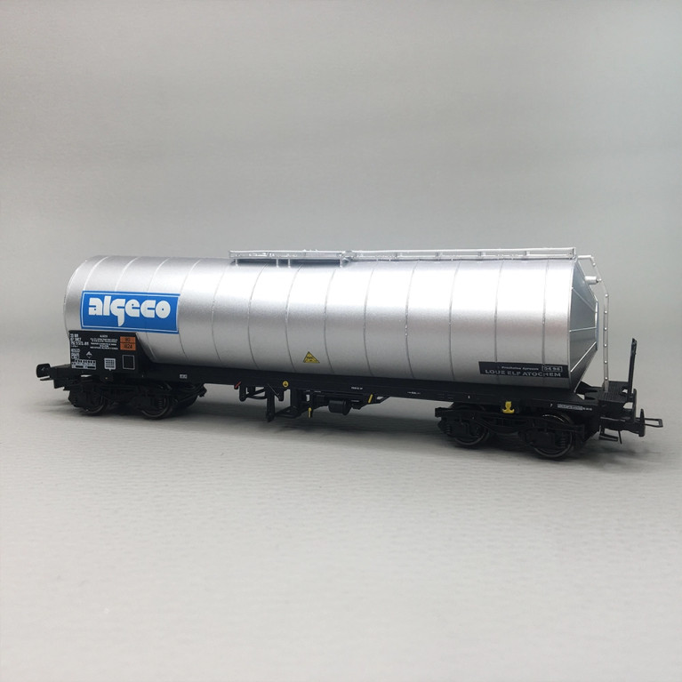 Wagon-citerne à 4 essieux "Algeco", livrée chrome/argent, SNCF, Ep. IV - JOUEF HJ6324 - HO 1/87