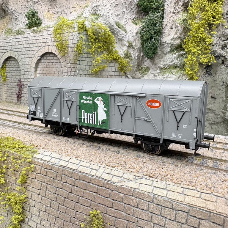 Wagon couvert Glmmhs57 N°217 284 "Persil", DB, Ep. III - BRAWA 51354 - HO 1/87