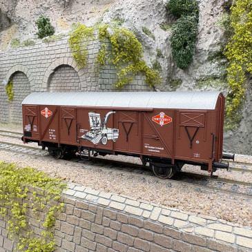 Wagon de marchandises couvert Gos N°21 50 140 4356-0 "Fortschritt", DR, Ep. IV - BRAWA 51352 - HO 1/87