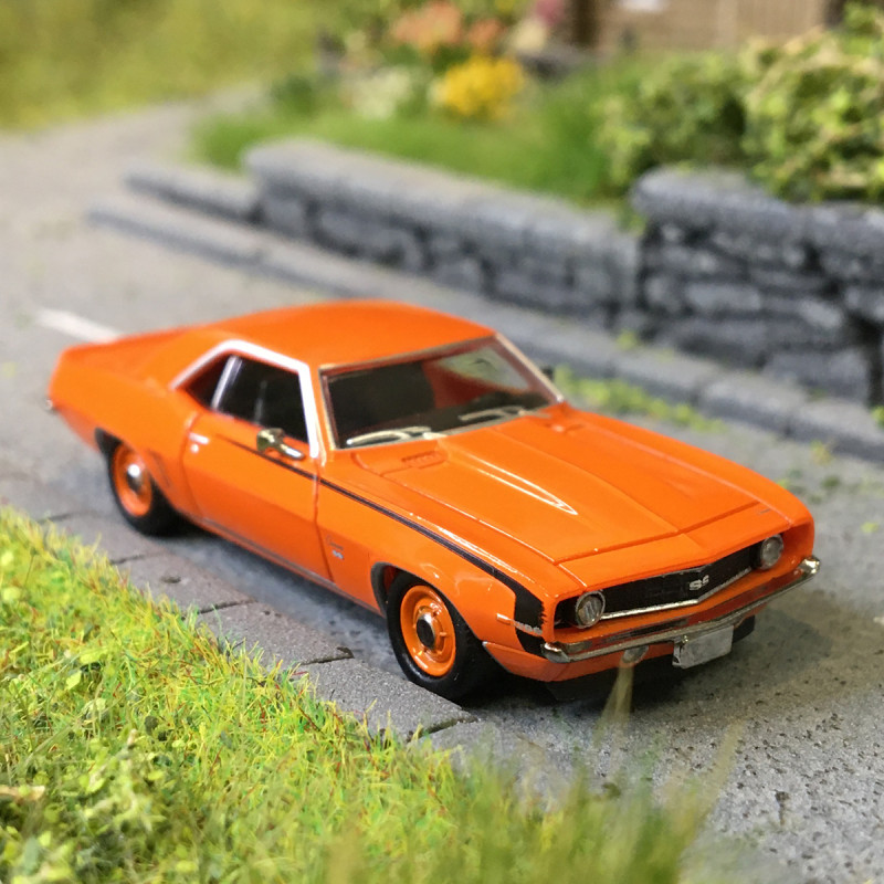 Chevrolet Camaro SS, orange, 1969 - BREKINA 18376 - HO 1/87