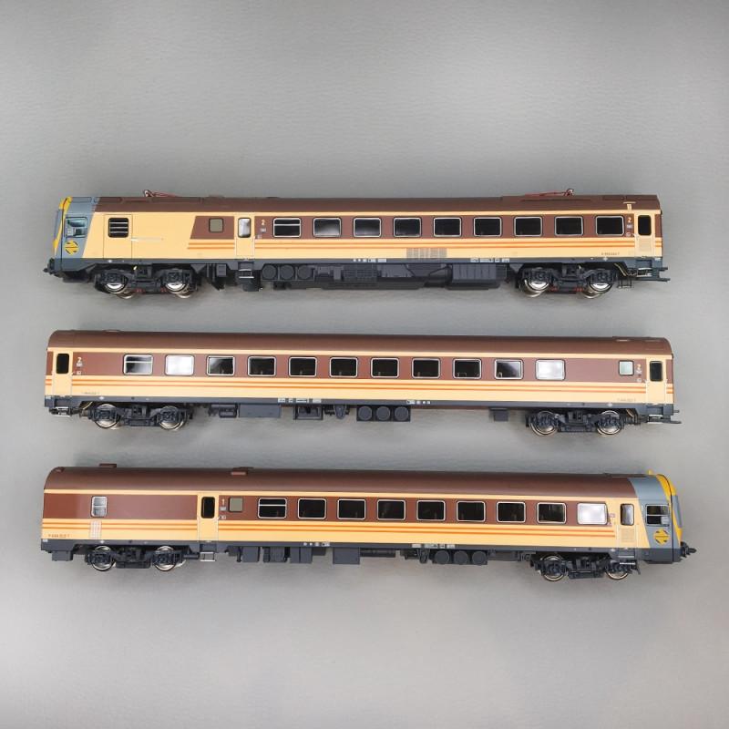 Automotrice électrique 444-503-7 "Lavadora", décoration Estrella, RENFE, DC SON, Ep. IV - ELECTROTREN HE2021S - HO 1/87