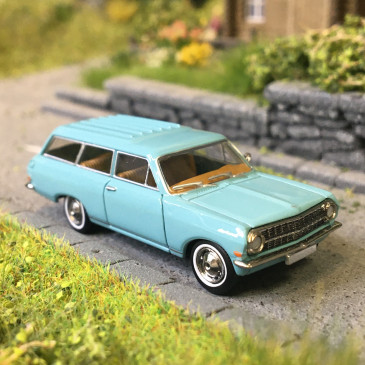 Opel Rekord, A Caravan, turquoise, 1963 - BREKINA 20471 - HO 1/87