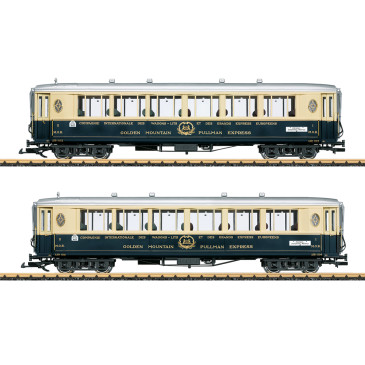 Coffret de 2 voitures voyageurs "Golden Mountain Pullman Express", CIWL, MOB, Ep. II - LGB 36660 - G 1/22,5