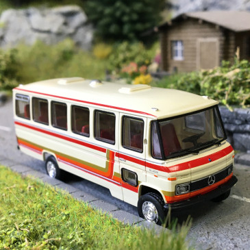 Mercedes Benz O 309, beige, orange, 1968 - BREKINA 36751 - HO 1/87