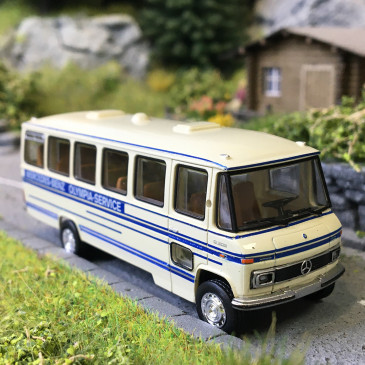 Mercedes Benz O 309, autocar, MB Olympia Service, 1968 - BREKINA 36752 - HO 1/87