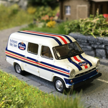 Ford transit Mk1, Rothmans rally team, 1970 - BREKINA 34176 - HO 1/87