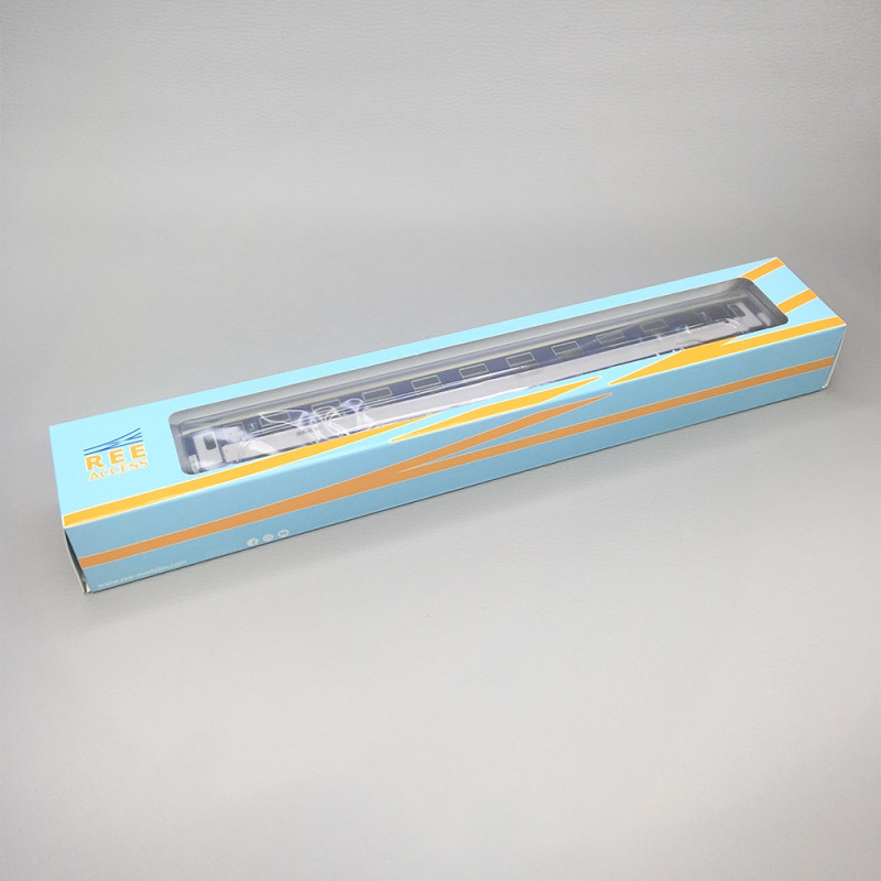 Voiture Corail VU couchettes A9c9x, bleu TEN et blanc, logo nouille, SNCF, Ep. IV-V - REE JM-038 - HO 1/87