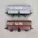 Coffret de 2 wagons coke MH45 "SCRC", chargement de coke, SNCF, Ep. III - REE WB-960 - HO 1/87