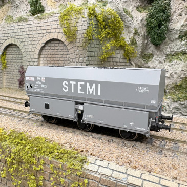 Wagon coke MH45 "STEMI", chargement de coke, SNCF, Ep. III - REE WB-962 - HO 1/87