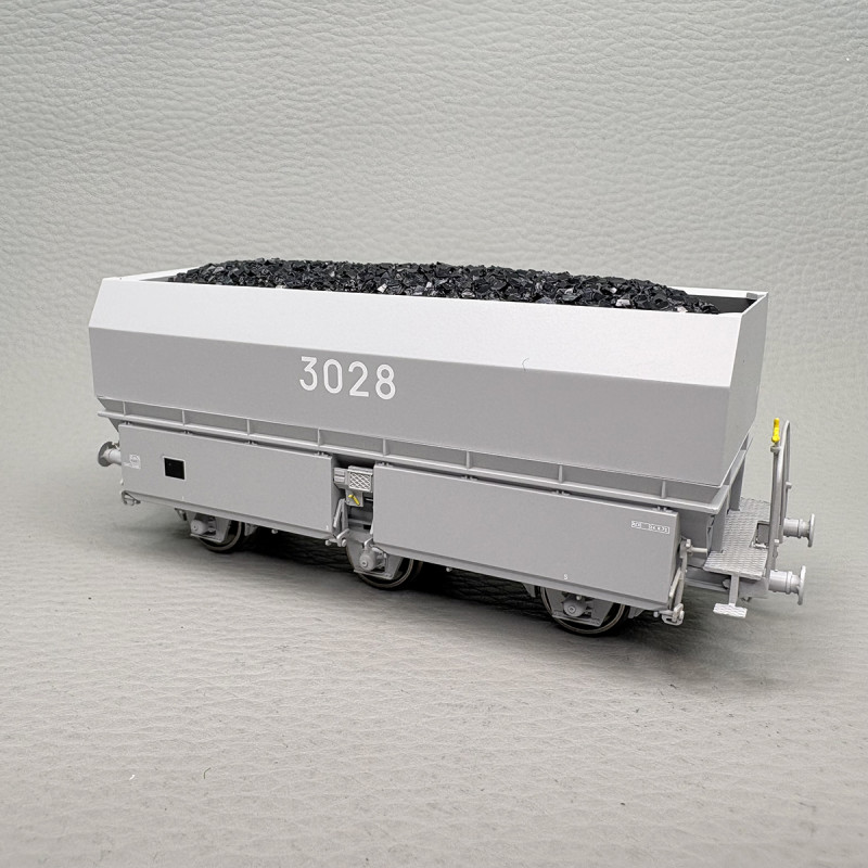 Coffret de 2 wagons coke MH45 "HBL", chargement de coke, SNCF, Ep. IV-V - REE WB-966 - HO 1/87