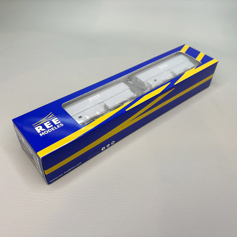 Coffret de 2 wagons coke MH45 "HBL", chargement de coke, SNCF, Ep. IV-V - REE WB-966 - HO 1/87