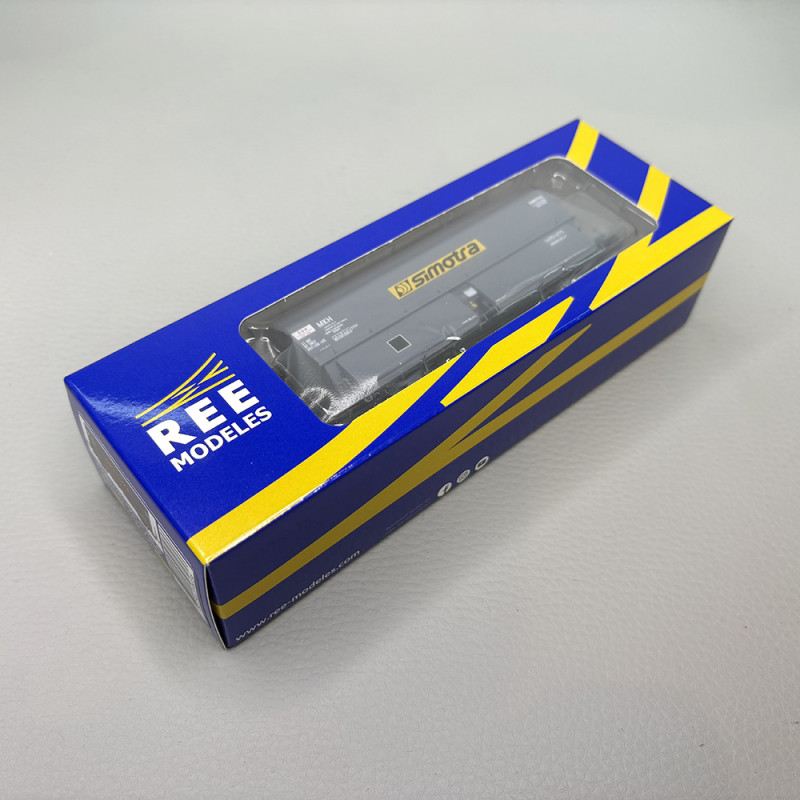 Wagon coke MKH ex-MH45 "SIMOTRA", chargement de coke, SNCF, Ep. IV-V - REE WB-969 - HO 1/87