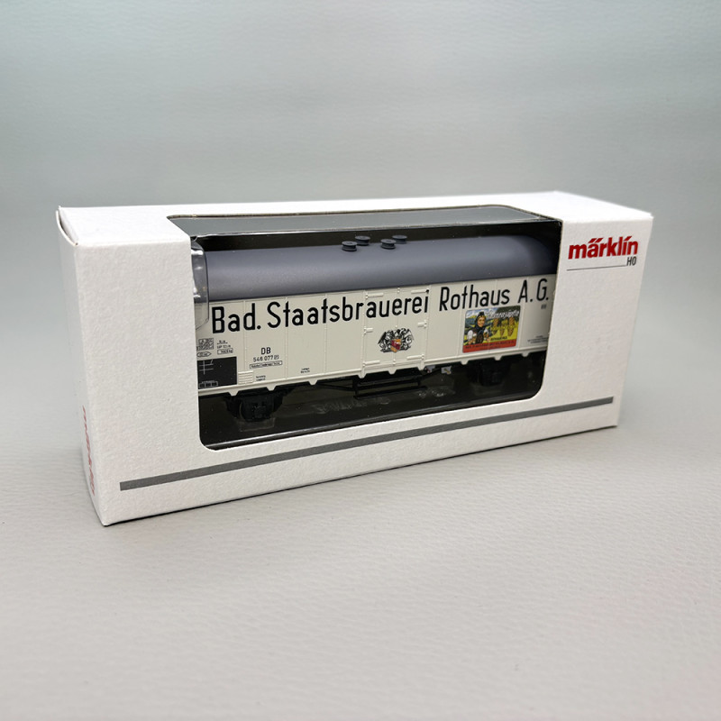 Wagon réfrigérant Tnoms 35 "Rothaus Tannenzäpfle", DB, Ep. III - MARKLIN 46805 - HO 1/87