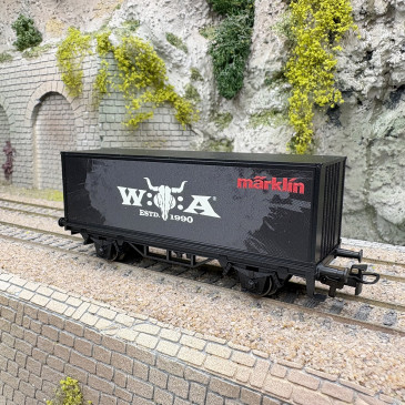 Wagon porte-conteneurs W:O:A Wacken Open Air, série limitée 2026 - MARKLIN 44296 - HO 1/87