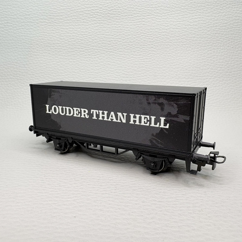 Wagon porte-conteneurs W:O:A Wacken Open Air, série limitée 2026 - MARKLIN 44296 - HO 1/87
