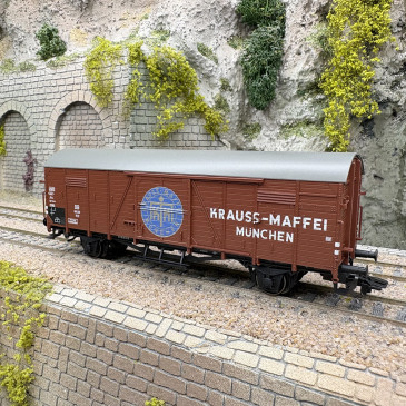 Wagon marchandises couvert Gl 22 "Dresden", plaque Krauss-Maffei, DB, Ep. III - MARKLIN 46592 - HO 1/87