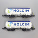 Ensemble de 2 wagons-silos Uacs "Holcim", ex-CFF, Ep. VI - ROCO 6600233 - HO 1/87