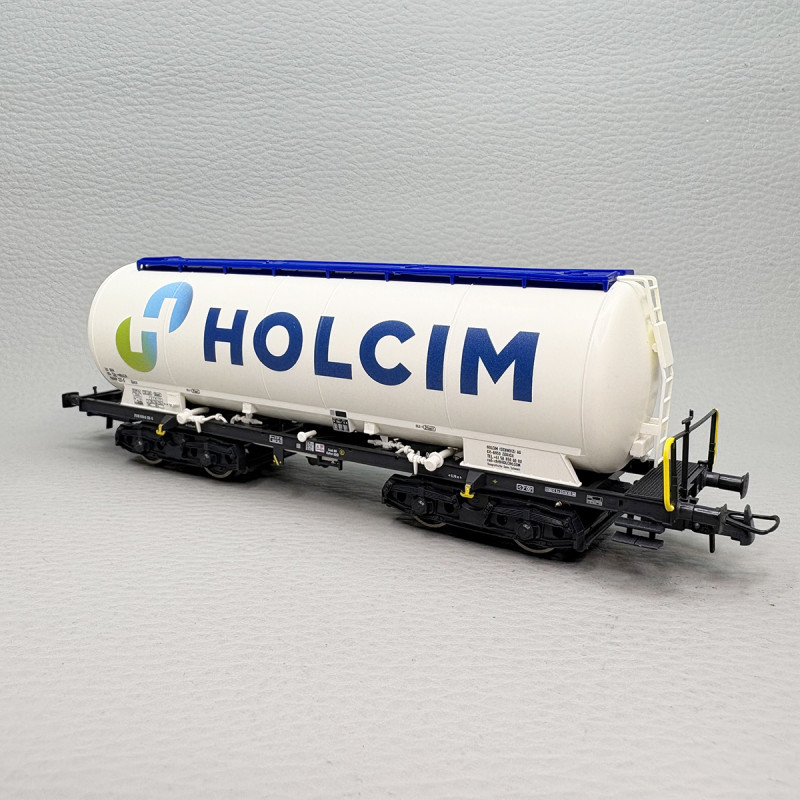 Ensemble de 2 wagons-silos Uacs "Holcim", ex-CFF, Ep. VI - ROCO 6600233 - HO 1/87