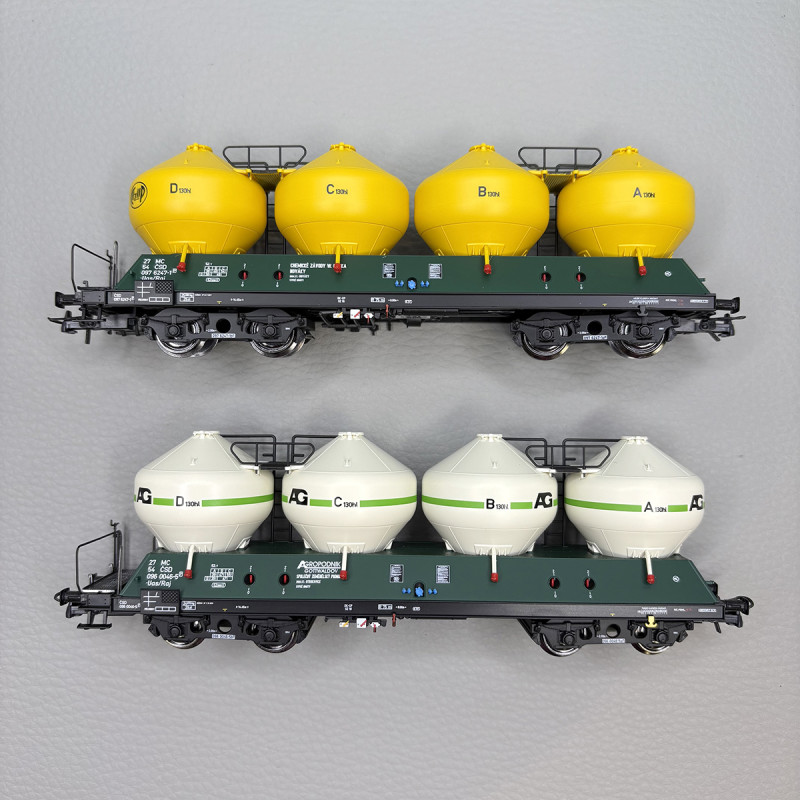 Coffret de 2 wagons-citernes Uacs 451.1, CSD, Ep. IV - ROCO 6600236 - HO 1/87