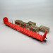 Coffret de 3 wagons à ranchers Rnoos "OnRail", chargement bois rond, Ep. VI - ROCO 6600318 - HO 1/87