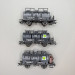Coffret de 3 wagons-citernes à 3 cuves, "Benzin- und Petroleumgesellschaft Hamburg", DB, Ep. III - MARKLIN 46491 - HO 1/87