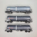 Coffret de 3 wagons-citernes Zacns 95m³, "Ermewa" et "Millet", Ep. VI - MARKLIN 47551 - HO 1/87