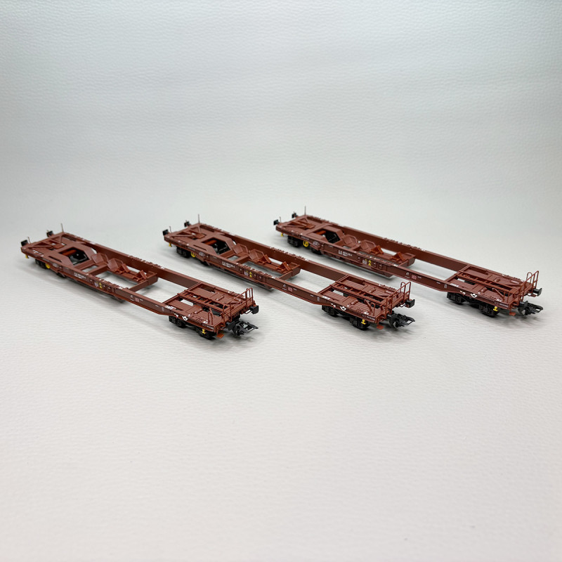 Coffret de 3 wagons-poches Sdgkms 707, DB AG, Ep. V - MARKLIN 47464 - HO 1/87