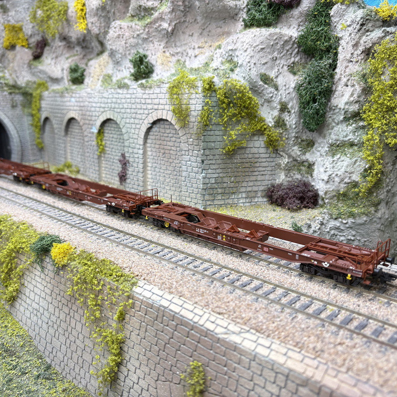 Coffret de 3 wagons-poches Sdgkms 707, DB AG, Ep. V - MARKLIN 47464 - HO 1/87