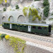 Voiture voyageurs 1re classe en acier léger, vert sapin, CFF, Ep. IV - MARKLIN 43363 - HO 1/87
