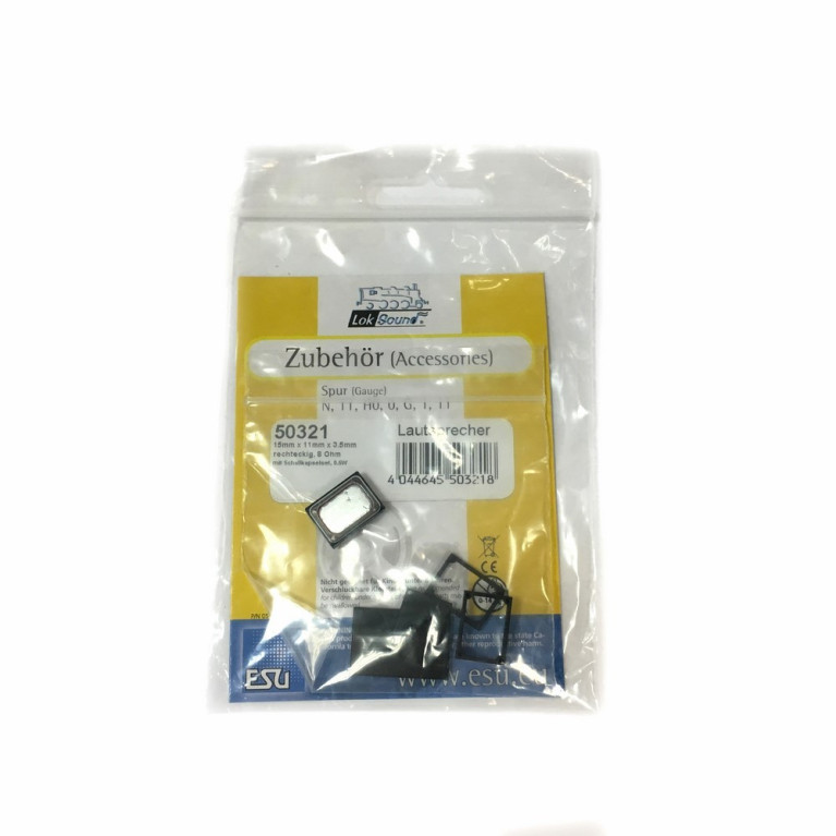 Haut parleur 15mm / 11mm / 3.5mm 8 ohms 0.5W DCC-HO 1/87-ESU-50321