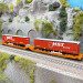 Wagon-poche double articulé Sdggmrs 738/T3000e, "Wascosa", chargement HST, Ep. VI - ROCO 6600260 - HO 1/87
