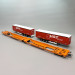 Wagon-poche double articulé Sdggmrs 738/T3000e, "Wascosa", chargement HST, Ep. VI - ROCO 6600260 - HO 1/87