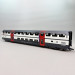 Coffret de 2 voitures à deux niveaux 2e classe, type B "IC2000", SBB CFF, Ep. V-VI - ROCO 6200216 - HO 1/87
