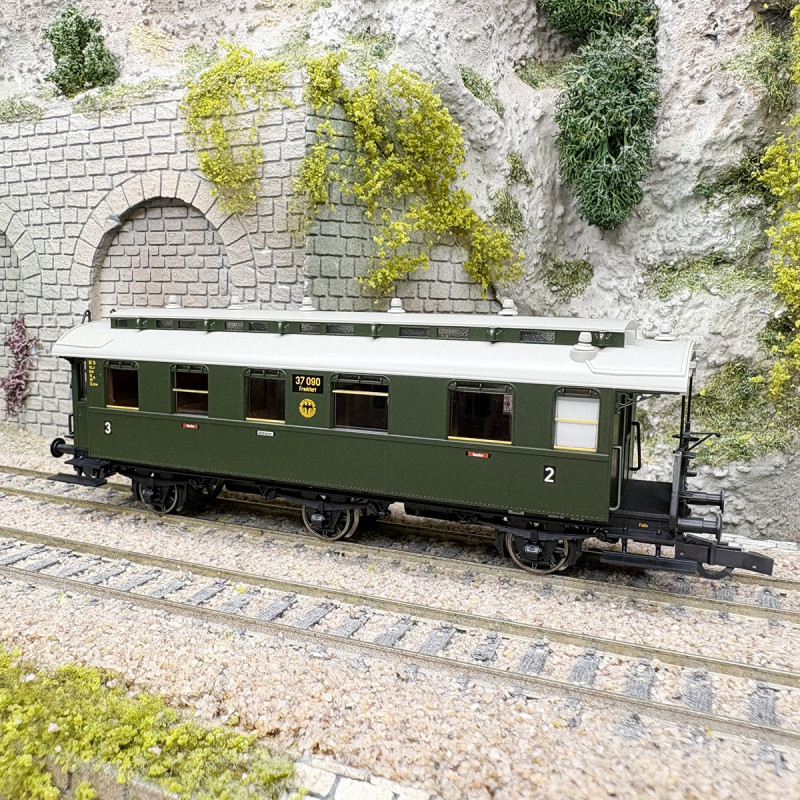 Voiture 2e/3e classe à couloir BC3i pr05, DRG, Ep. II - ROCO 6200255 - HO 1/87