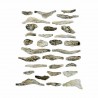31 petits rochers pour cour d'eau -HO et N-WOODLAND SCENICS C1141