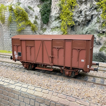 Wagon couvert OCEM Gms, «Permaplex», SNCF, Ep. IVa, LSMODELS 31302, HO 1/87