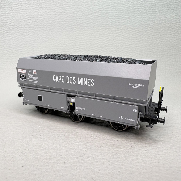 Coffret de 2 wagons coke MH45, «Montenay» et «Gare des Mines», SNCF, Ep. III, REE WB-964, HO 1/87