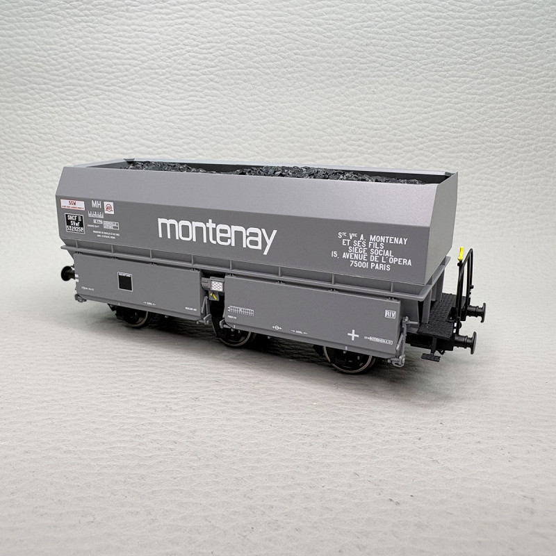 Coffret de 2 wagons coke MH45, «Montenay» et «Gare des Mines», SNCF, Ep. III, REE WB-964, HO 1/87