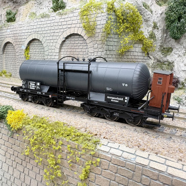 Wagon citerne 6 essieux ZZ, «Anorgana», N°München 521 908 [P], DRG, Ep. II, BRAWA 58220, HO 1/87