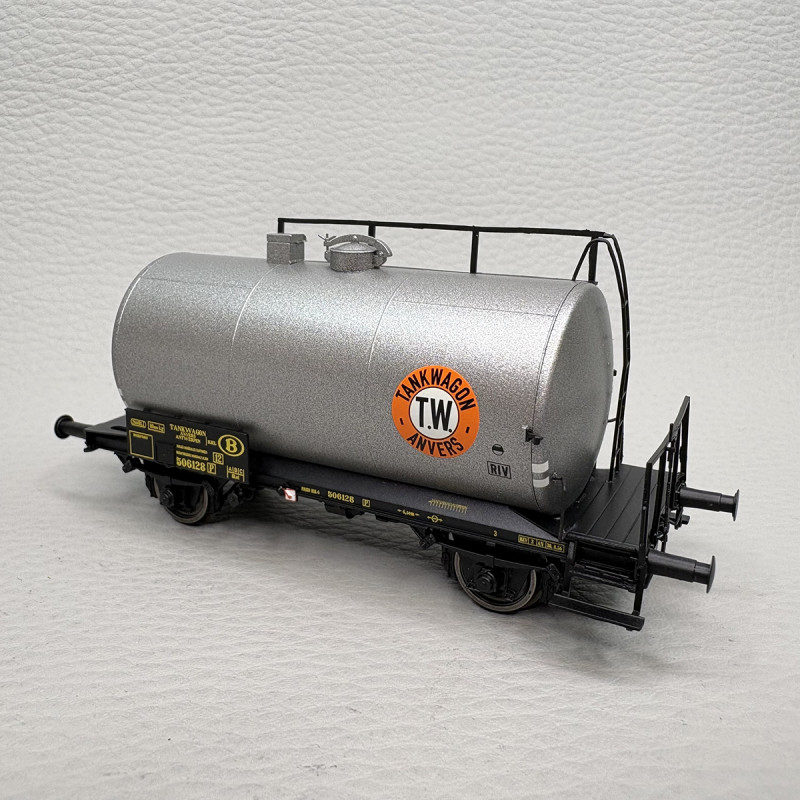 Wagon citerne léger Uerdingen Z, «Tankwagon Anvers», N°506128 [P], SNCB, Ep. III, BRAWA 51162, HO 1/87
