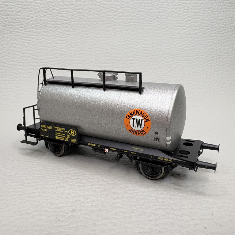 Wagon citerne léger Uerdingen Z, «Tankwagon Anvers», N°506128 [P], SNCB, Ep. III, BRAWA 51162, HO 1/87