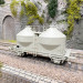 Wagon silo à poussière Ucs908, N°21 80 910 5 777-6, DB, Ep. IV, BRAWA 51327, HO 1/87