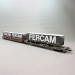 Wagon articulé double compartiment T3000e, «Fercam», HUPAC, Ep. VI, ROCO 6600235, HO 1/87