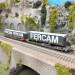 Wagon articulé double compartiment T3000e, «Fercam», HUPAC, Ep. VI, ROCO 6600235, HO 1/87