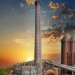 Grande cheminée industrielle - Faller 180055 - HO 1/87