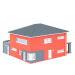 WeberHaus, CityLife, rouge - Faller 130743 - HO 1/87
