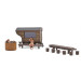 Sauna en roulotte de berger - BUSCH 1870 - HO 1/87