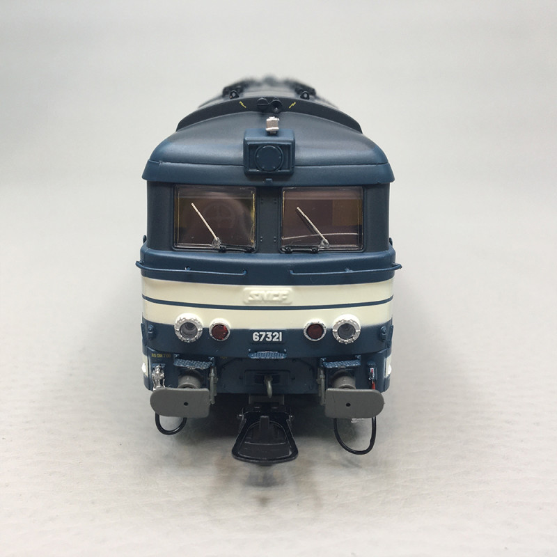 Locomotive diesel BB 67321, «logo nouille», Chambéry, SNCF, Ep. V, REE MB-246 S, HO 1/87 - DCC SON